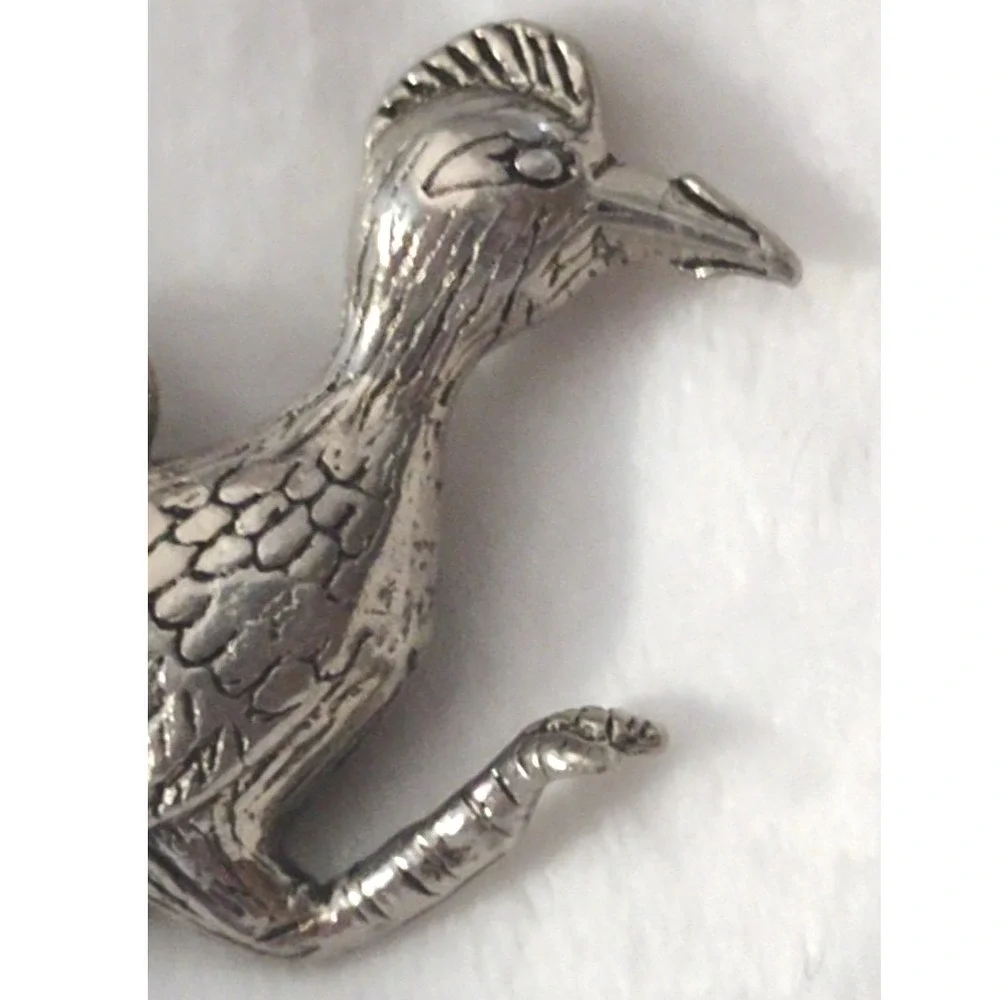 Vintage Estes Park Roadrunner Bird Keychain Metal‎